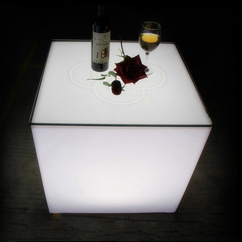 Υλικό PE LED κύβος καθίσματος για διακόσμηση LED κύβος τραπέζι